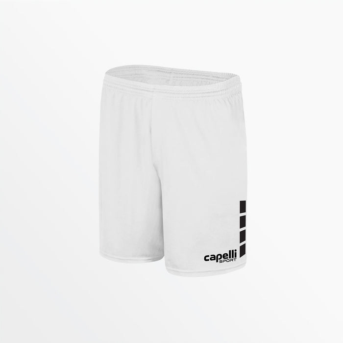 capelli WOMEN'S TEAM MATCH SHORTS WITH 5" INSEAM AND 4-CUBES White