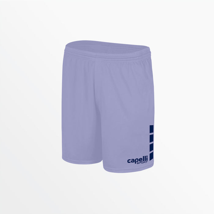 capelli WOMEN'S TEAM MATCH SHORTS WITH 5" INSEAM AND 4-CUBES Lavender