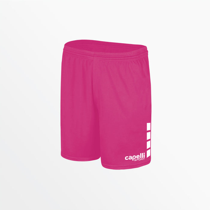 capelli WOMEN'S TEAM MATCH SHORTS WITH 5" INSEAM AND 4-CUBES Pink
