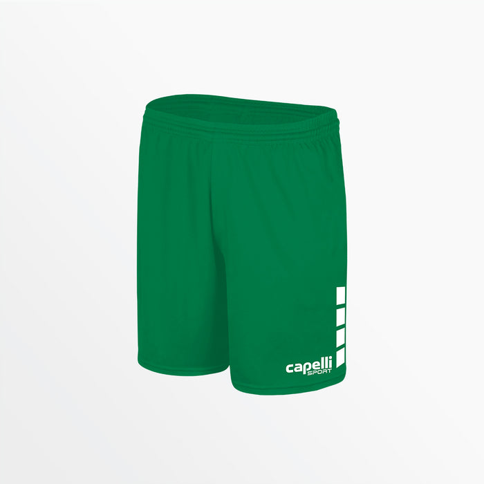 capelli WOMEN'S TEAM MATCH SHORTS WITH 5" INSEAM AND 4-CUBES Celtic Green