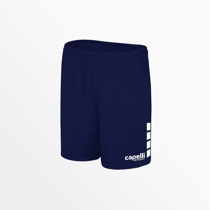 capelli WOMEN'S TEAM MATCH SHORTS WITH 5" INSEAM AND 4-CUBES Navy