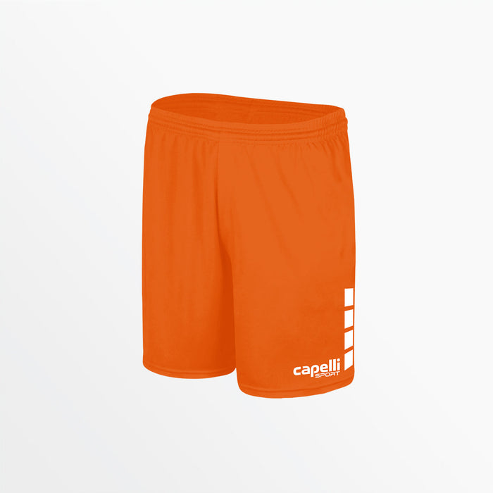 capelli WOMEN'S TEAM MATCH SHORTS WITH 5" INSEAM AND 4-CUBES Team Orange
