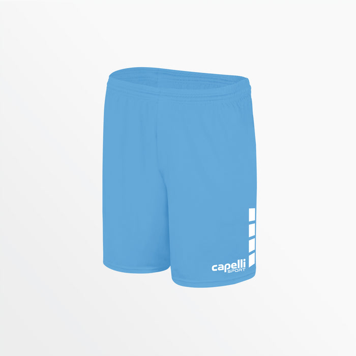 capelli WOMEN'S TEAM MATCH SHORTS WITH 5" INSEAM AND 4-CUBES Sky Blue