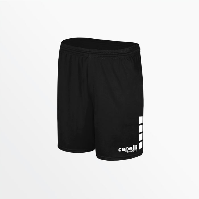 capelli WOMEN'S TEAM MATCH SHORTS WITH 5" INSEAM AND 4-CUBES Black