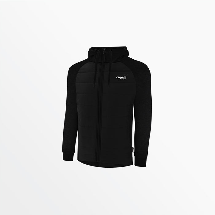 capelli WOMEN'S THERMA FLEECE WOVEN FRONT JACKET Black