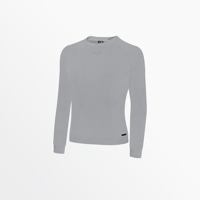 capelli WOMEN'S TONAL CREW NECK SWEATSHIRT Light Heather Grey
