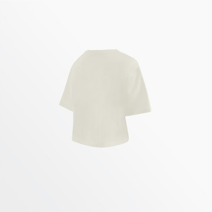 Capelli WOMEN'S TONAL CROPPED OVERSIZED TEE Coconut