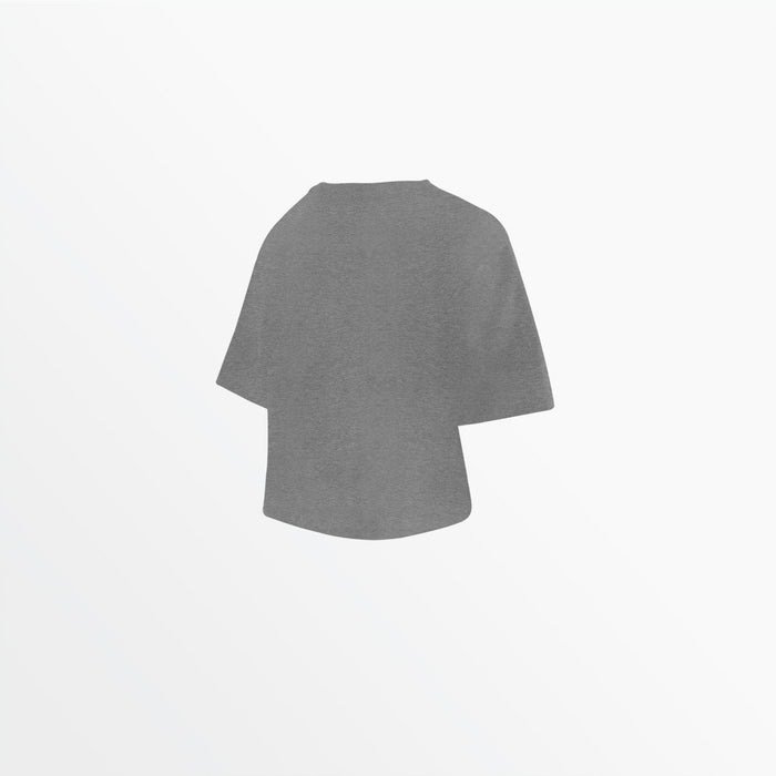 Capelli WOMEN'S TONAL CROPPED OVERSIZED TEE Light Heather Grey