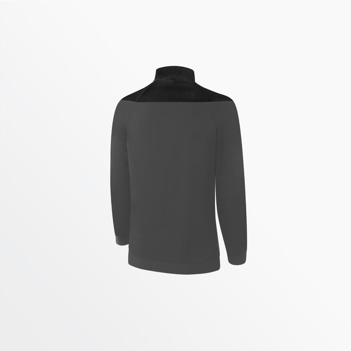 Capelli WOMEN'S TRIBECA 1/4 ZIP TRAINING JACKET Dark Grey Black
