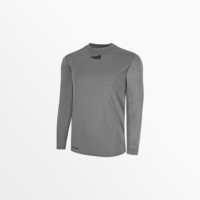 Capelli YOUTH BASICS CREW NECK LONG SLEEVE POLY TEE