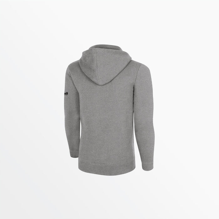 Capelli YOUTH BASICS FLEECE PULLOVER HOODIE WITH SLEEVE LOGO Light Heather Grey