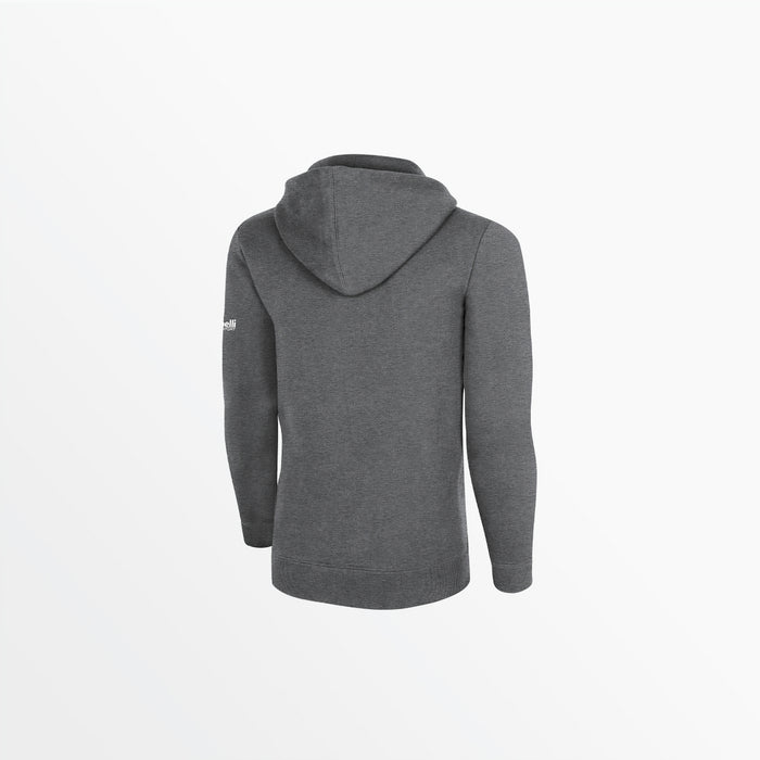Capelli YOUTH BASICS FLEECE PULLOVER HOODIE WITH SLEEVE LOGO Dark Heather Grey
