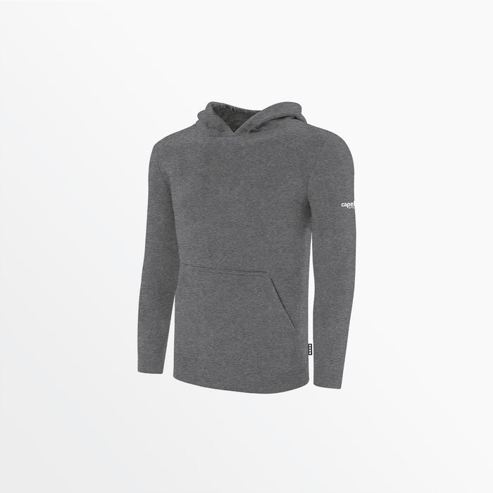 capelli YOUTH BASICS FLEECE PULLOVER HOODIE WITH SLEEVE LOGO Dark Heather Grey