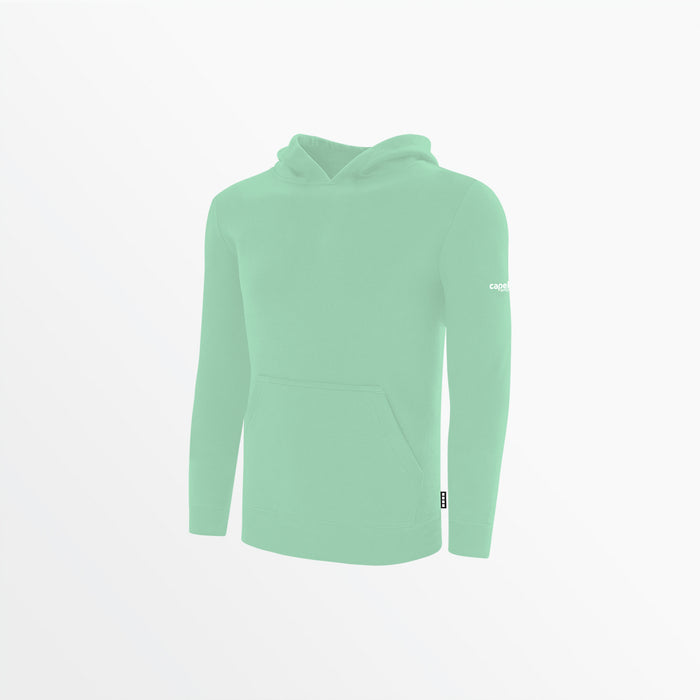 capelli YOUTH BASICS FLEECE PULLOVER HOODIE WITH SLEEVE LOGO Mint
