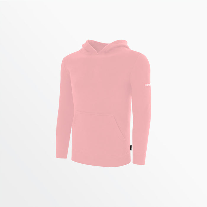 capelli YOUTH BASICS FLEECE PULLOVER HOODIE WITH SLEEVE LOGO Blush