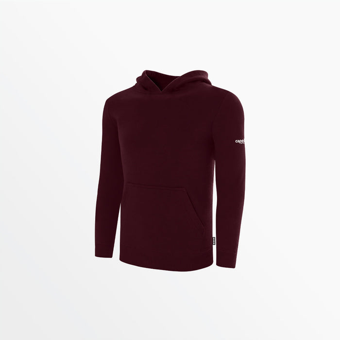 capelli YOUTH BASICS FLEECE PULLOVER HOODIE WITH SLEEVE LOGO Maroon