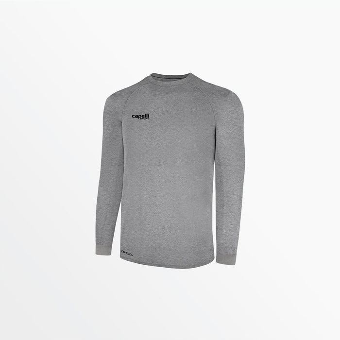 capelli YOUTH BASICS ⅠⅠ LONG SLEEVE TRAINING JERSEY Light Heather Grey