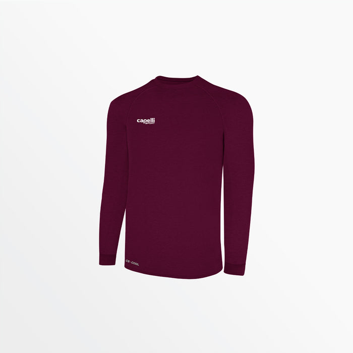 capelli YOUTH BASICS ⅠⅠ LONG SLEEVE TRAINING JERSEY Maroon
