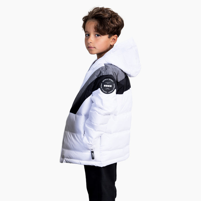 Capelli YOUTH COLOR BLOCKED WINTER JACKET White Light Grey