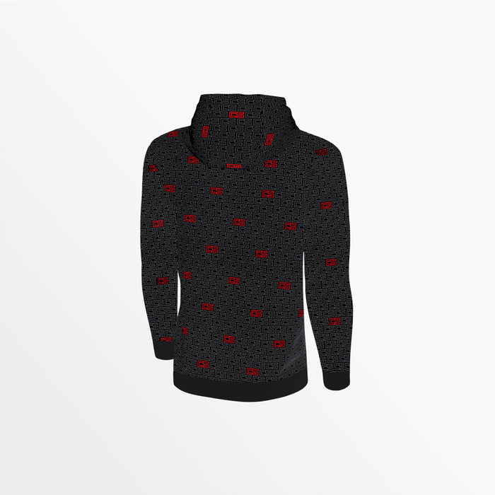 Capelli YOUTH CS MONOGRAM PRINT PULLOVER HOODIE Black Red