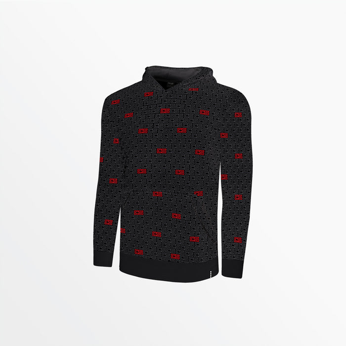 capelli YOUTH CS MONOGRAM PRINT PULLOVER HOODIE Black Red