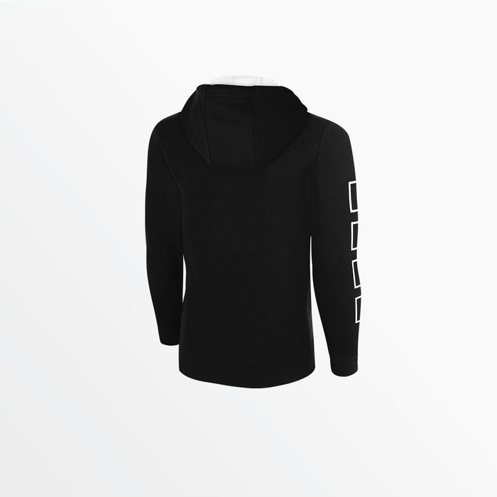 Capelli YOUTH FLEECE HOODIE WITH LOGO AND 4 CUBE SLEEVES Black