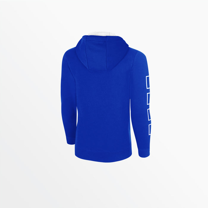Capelli YOUTH FLEECE HOODIE WITH LOGO AND 4 CUBE SLEEVES Royal Blue