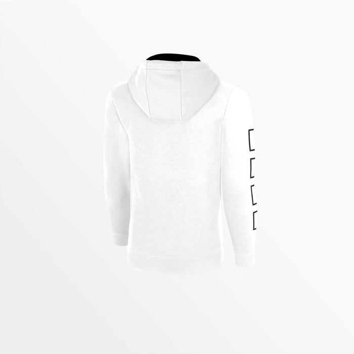 Capelli YOUTH FLEECE HOODIE WITH LOGO AND 4 CUBE SLEEVES White