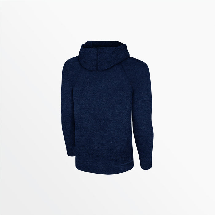 Capelli YOUTH HEATHERED ZIP UP HOODIE Heather Dark Navy