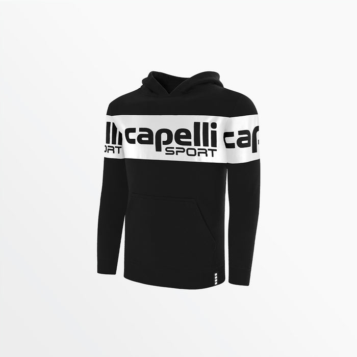 capelli YOUTH LOGO STRIPE FLEECE PULLOVER HOODIE Black