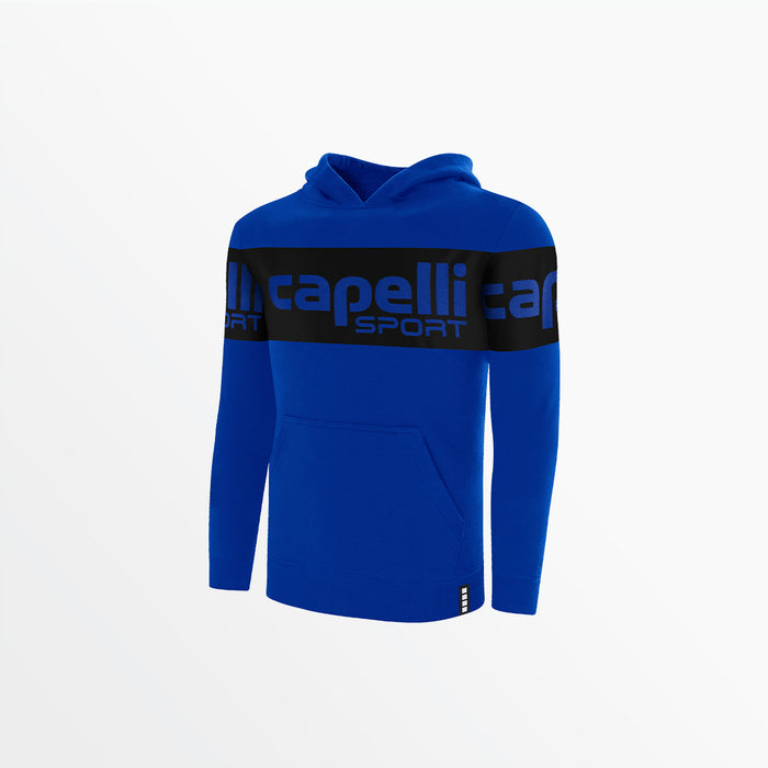 capelli YOUTH LOGO STRIPE FLEECE PULLOVER HOODIE Royal Blue