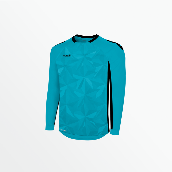 capelli YOUTH PITCH STAR LONG SLEEVE GOALKEEPER JERSEY WITH PADDING Turquoise