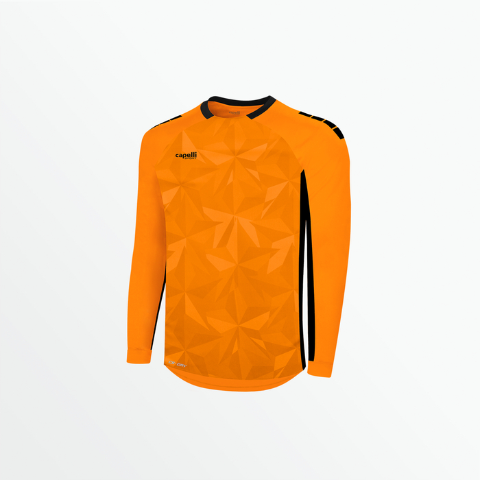 capelli YOUTH PITCH STAR LONG SLEEVE GOALKEEPER JERSEY WITH PADDING Neon Orange