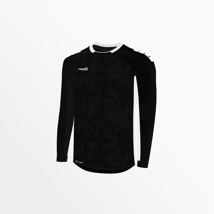 capelli YOUTH PITCH STAR LONG SLEEVE GOALKEEPER JERSEY WITH PADDING Black