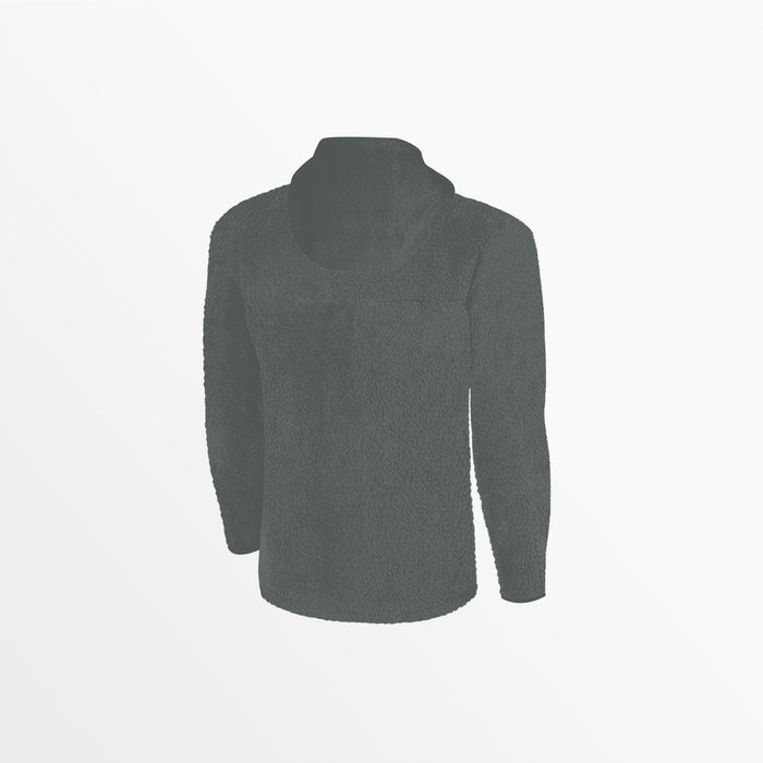 Capelli YOUTH QUARTER ZIP SHERPA HOODIE Medium Grey