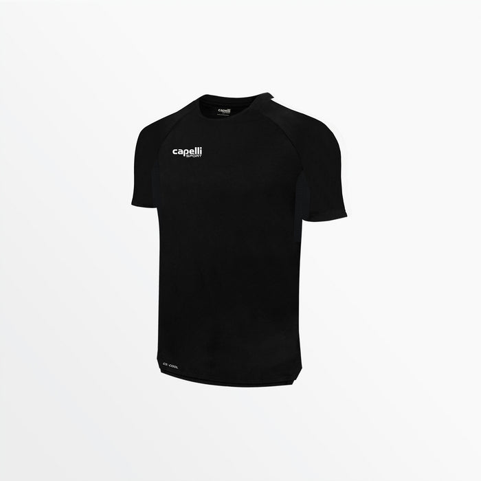 capelli YOUTH'S BASICS ⅠⅠ BLOCK SHORT SLEEVE TRAINING TOP Black