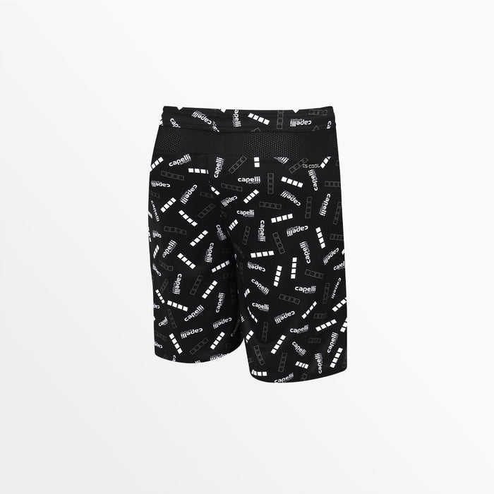 Capelli YOUTH SIGNATURE PRINT TRAINING SHORTS Black