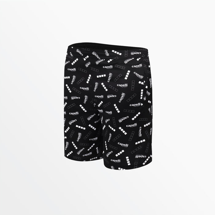 capelli YOUTH SIGNATURE PRINT TRAINING SHORTS Black