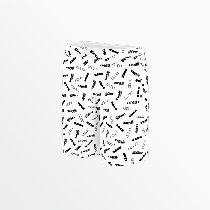 capelli YOUTH SIGNATURE PRINT TRAINING SHORTS White