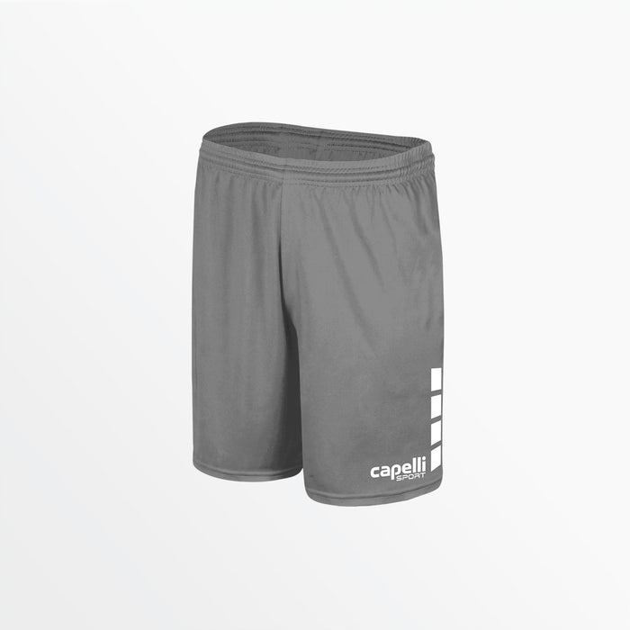 capelli YOUTH TEAM MATCH SHORTS WITH 4 CUBES Light Heather Grey