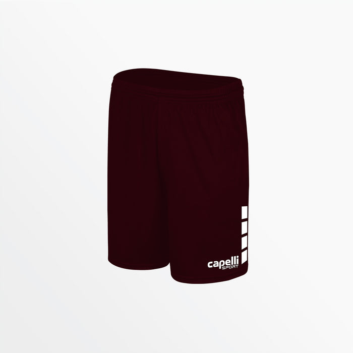 capelli YOUTH TEAM MATCH SHORTS WITH 4 CUBES Maroon
