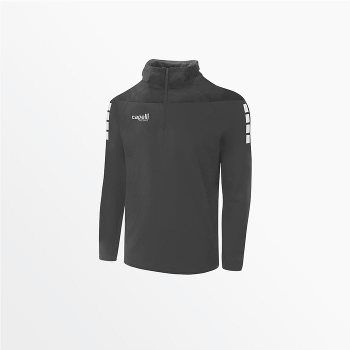 capelli YOUTH TRIBECA 1/4 ZIP THERMA FLEECE HOODIE Dark Grey