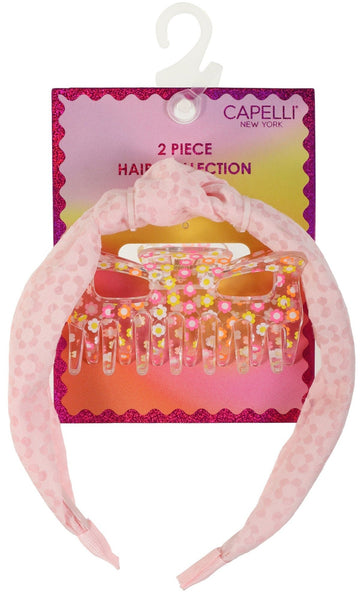 capelli new york 2 Piece Headband and Claw Clip Set