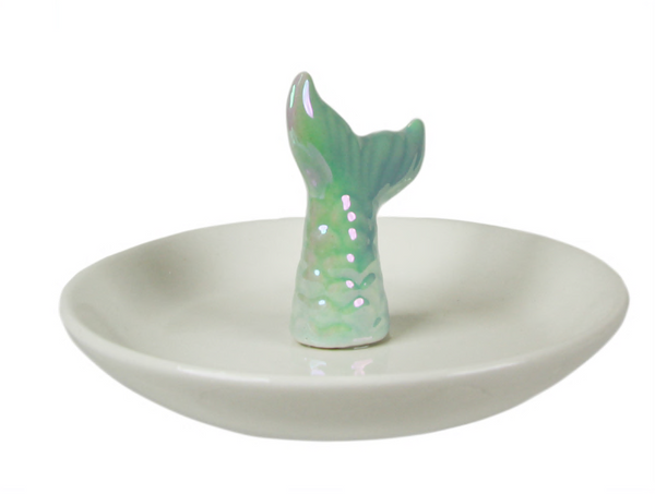 Capelli New York 3D Mermaid Tail Ceramic Trinket Tray