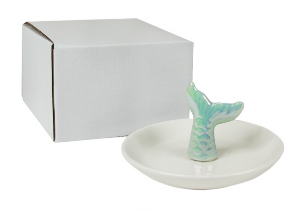 Capelli New York 3D Mermaid Tail Ceramic Trinket Tray
