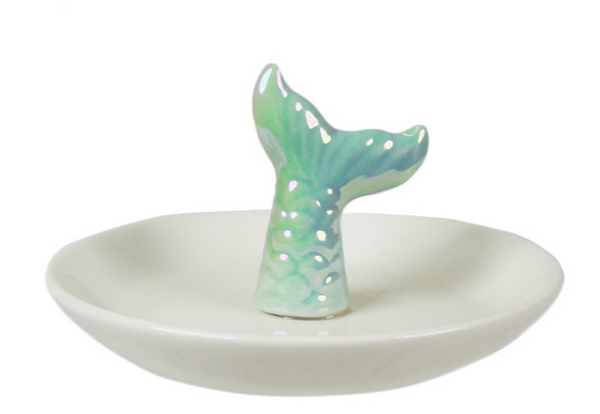 capelli new york 3D Mermaid Tail Ceramic Trinket Tray