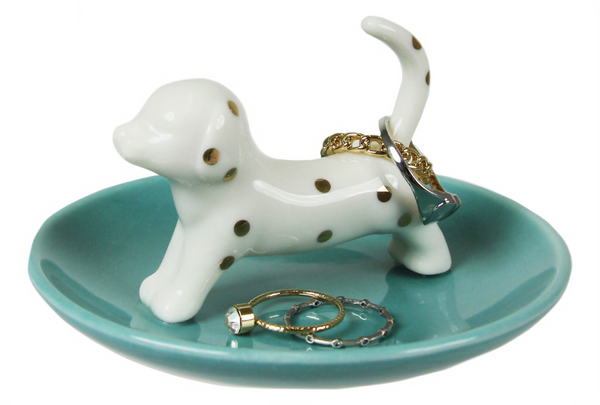 Capelli New York 3D Spotted Dachshund Ceramic Trinket Tray