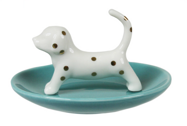 Capelli New York 3D Spotted Dachshund Ceramic Trinket Tray