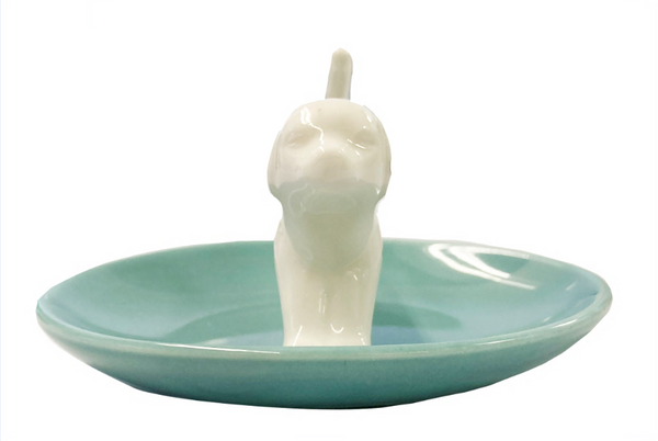 Capelli New York 3D Spotted Dachshund Ceramic Trinket Tray