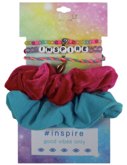 capelli new york 5 Piece VSCO Twister and 'Inspire' Bracelet Set
